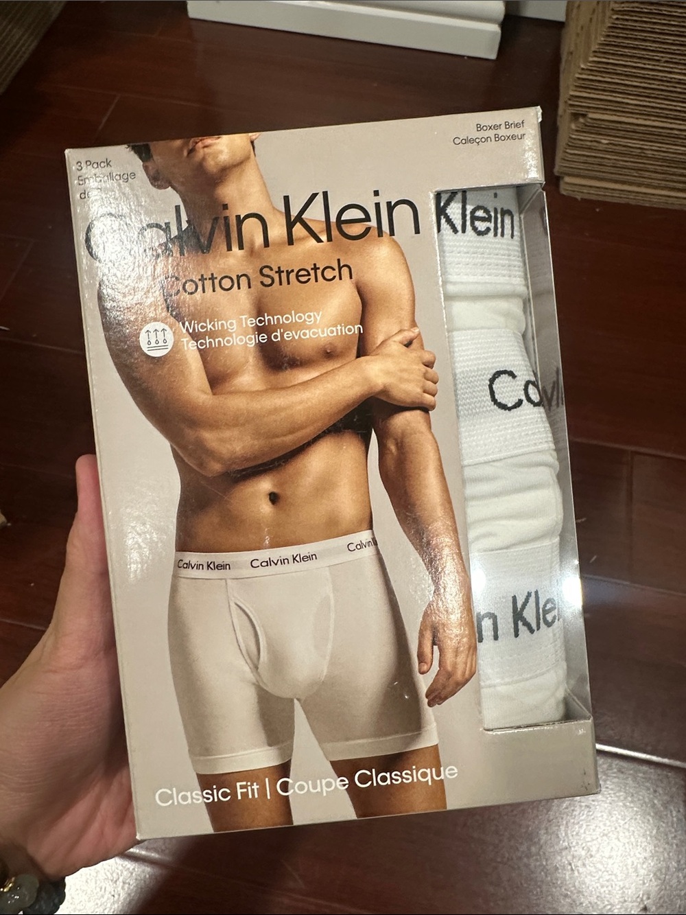 Calvin Klein White Cotton Stretch Boxer Briefs - 3 Pack